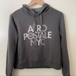 cropped aeropostale hoodie